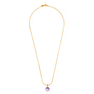 aura round  tiny necklace