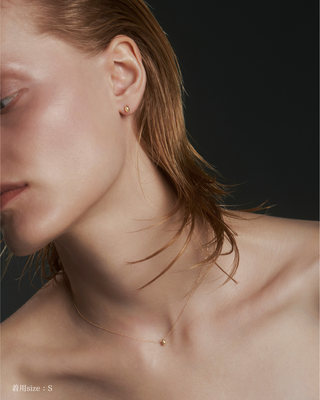 K18 drip necklace
