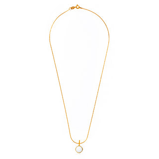 aura square tiny necklace