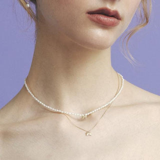 tie pearl choker