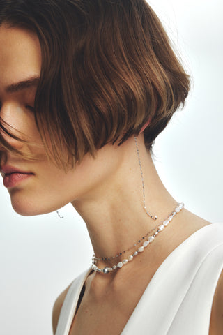 fragment pearl necklace
