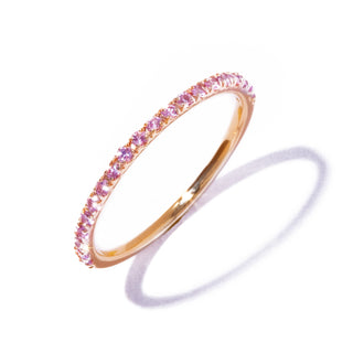embrace pink sapphire ring