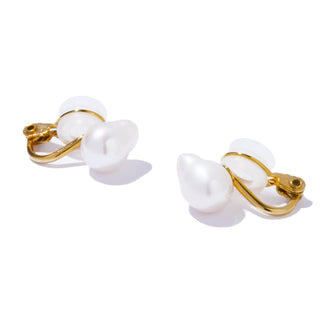 organic pearl earring WH