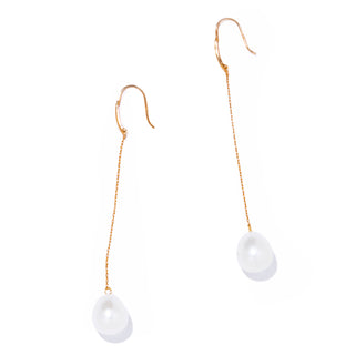 organic pearl long pierce