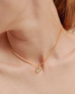 aura square thick necklace