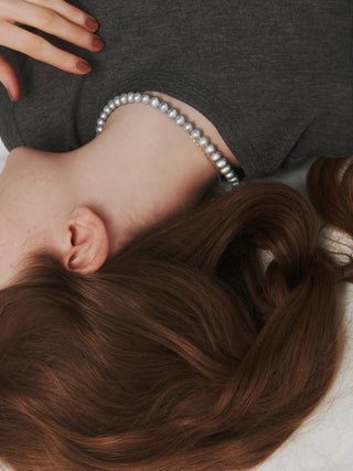 lunelle gray pearl necklace