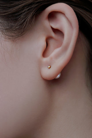 diamond pierce & pearl catch single