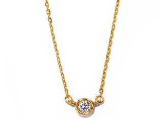 bridge glitter diamond necklace