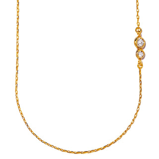 two diamond necklace