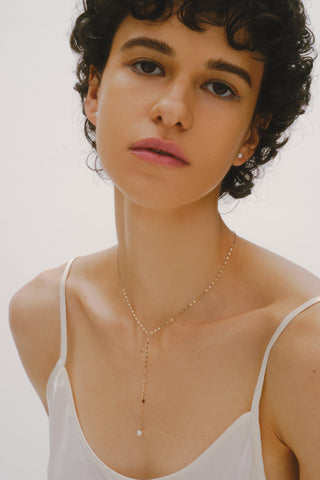 victoria tie pearl necklace