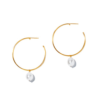 <MEGUMI KANZAKI×les bonbon×UNITED ARROWS>hoop baroque pearl pierce