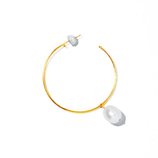 <MEGUMI KANZAKI×les bonbon×UNITED ARROWS>hoop baroque pearl pierce