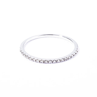 diamond half eternity ring WG