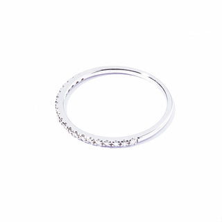 diamond half eternity ring WG