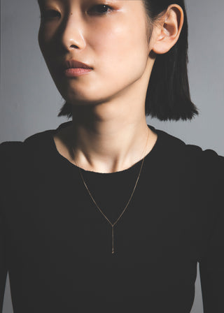 diamond Y necklace