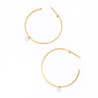 hoop pearl pierce