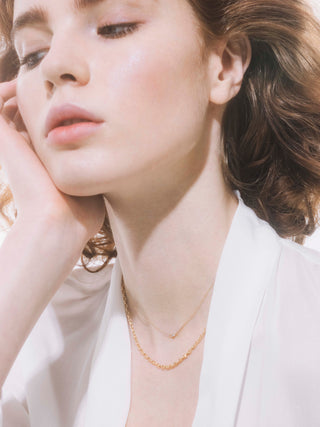 bridge glitter diamond necklace