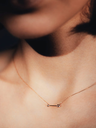 float diamond necklace