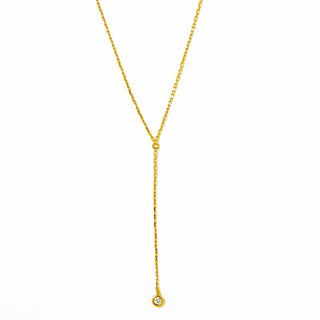 diamond Y necklace