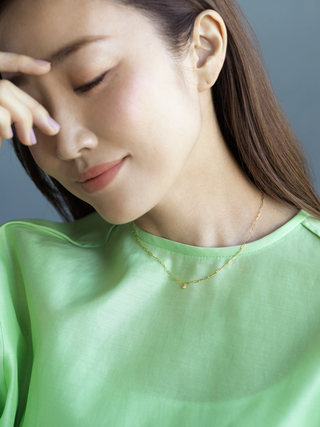 <MEGUMI KANZAKI×les bonbon×UNITED ARROWS>diamod shine necklace