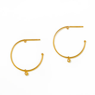 diamond hoop pierce