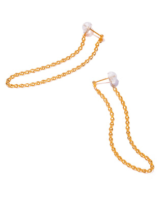 K18 aria drape long pierce
