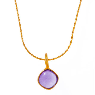 aura square tiny necklace