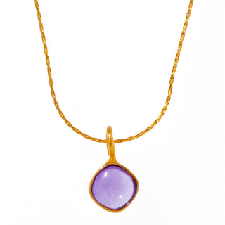 aura square tiny necklace