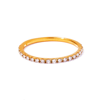 【受注商品】K18 half eternity diamond ring