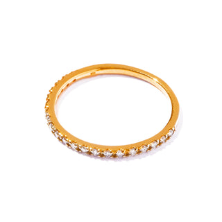 【受注商品】K18 half eternity diamond ring