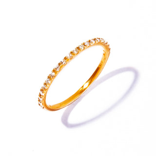 【受注商品】K18 half eternity diamond ring