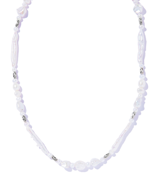 quiet luster long necklace