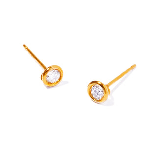 【受注商品】K18 vetra diamond pierce