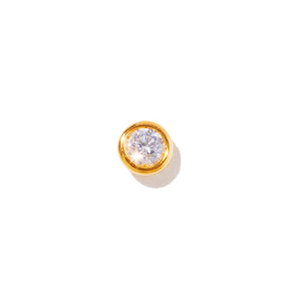【受注商品】K18 vetra diamond pierce