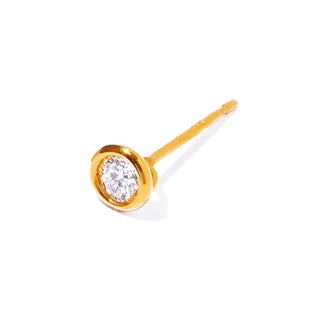 【受注商品】K18 vetra diamond pierce