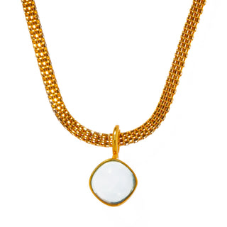 aura square thick necklace