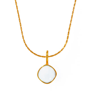 aura square tiny necklace