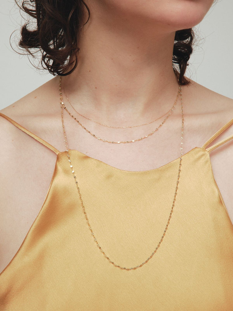 les bon bon】sunlight long necklace yellow gold-