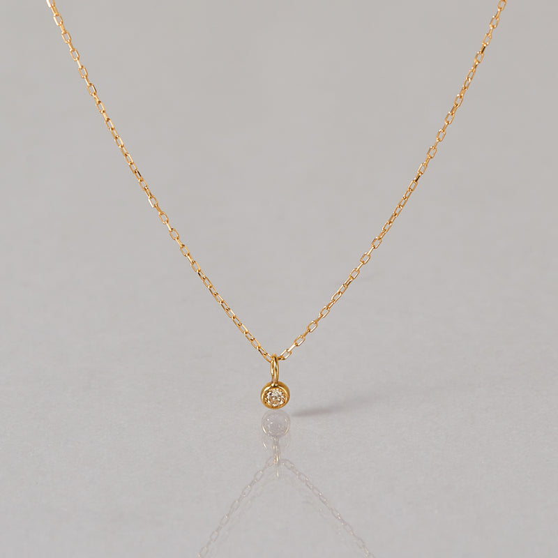K18 diamond necklace – les bon bon Online store
