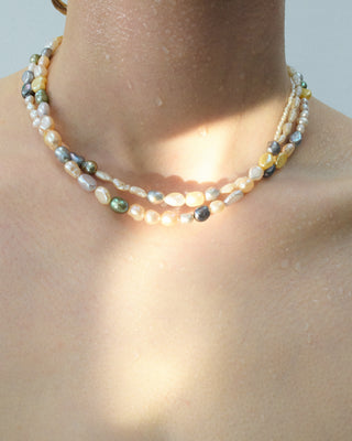 tide pearl layer necklace