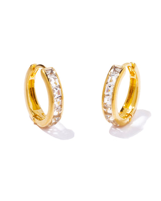 tes hoop pierce white topaz