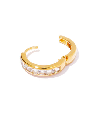 tes hoop pierce white topaz