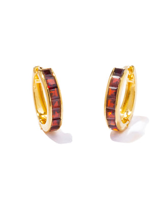 tes hoop pierce garnet
