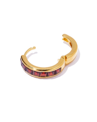 tes hoop pierce garnet