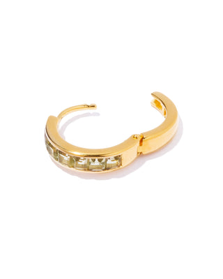 tes hoop pierce olive quartz