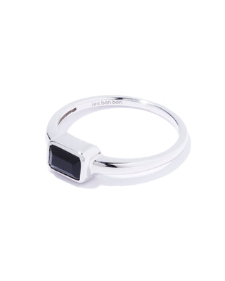 sanctual baguette ring black onyx