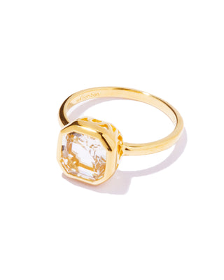 sanctual ring  white topaz