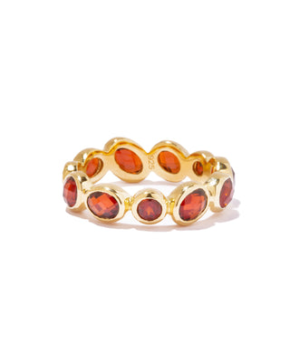 pilgrim eternity ring garnet