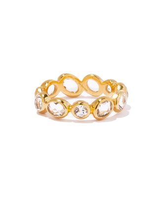 pilgrim eternity ring  white topaz