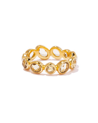 pilgrim eternity ring olive quartz